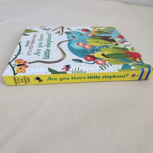 Usborne Little Peek-through Book | Are You There Little Elephant? - Picture 7 of 7